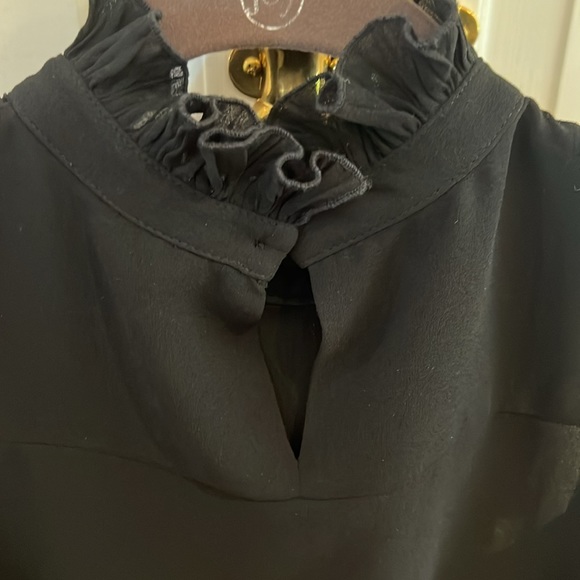 See by Chloe Black Blouse with Ruffle Collar and Cuffs - Picture 4 of 10